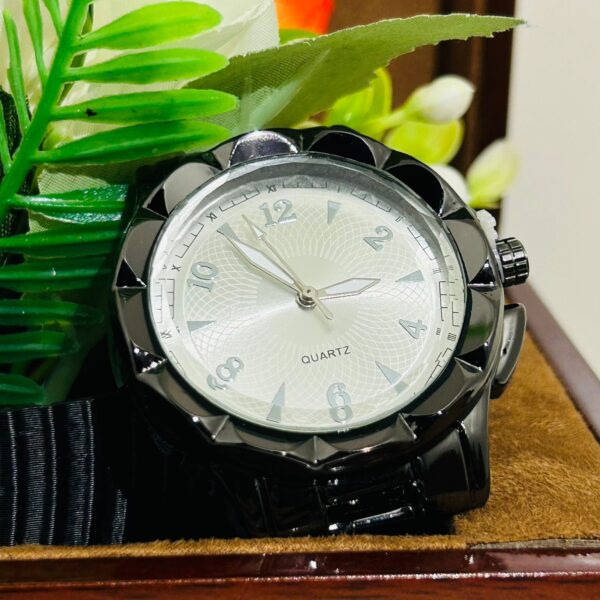 Relógio De Aço Feminino Aço Inoxidável (Pétala) Fundo Branco - Imagem 2