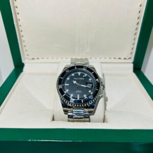 Relógio Masculino Original Prata Com Preto Modelo Rlex Pallyjane