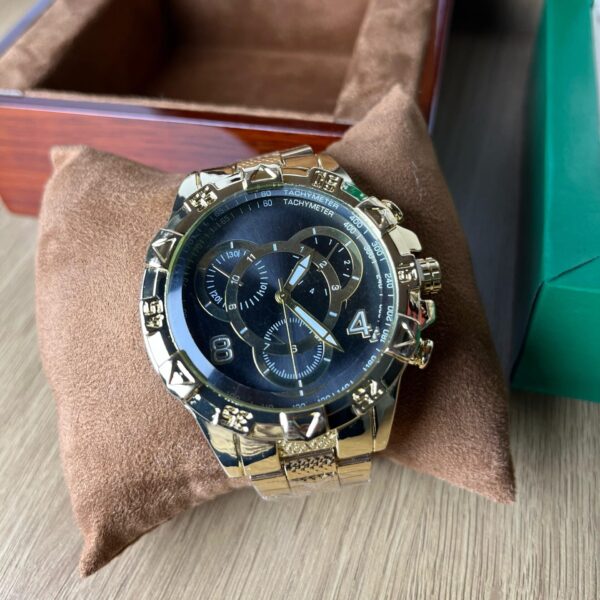 Relógio De Aço Dourado Original Masculino Aço Inoxidável - Imagem 6