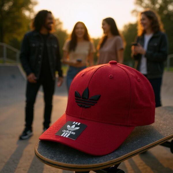 Boné Adidas Vermelho - Imagem 4