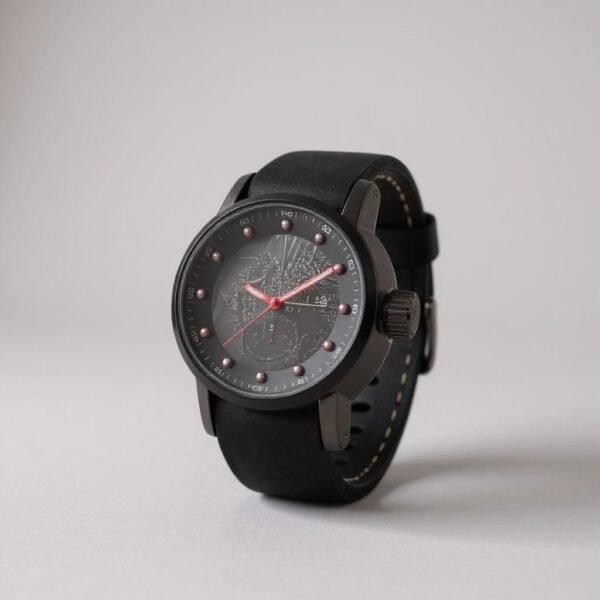Relógio Preto Black Pulseira Emborrachada Dragão