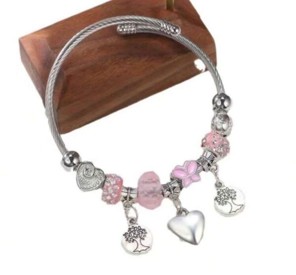 Pulseira Prata Feminina Com Berloques - Imagem 5