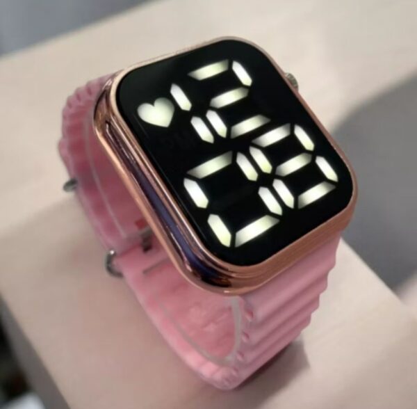 Relógio Digital Premium Rosa Prova D'Água - Imagem 5